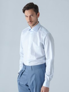 フライ(FRAY)の【OXFORD】コットンリネン セミワイドカラーシャツ シャツ